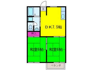 宮之川原サンハイツの物件間取画像